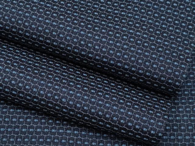 平和屋本店●極上 男性 お召 アンサンブル 100亀甲 キングサイズ 逸品 CYAA2438s5