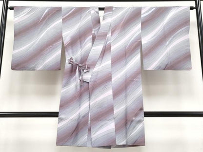 平和屋本店＃極上 道中着 作家物 ロング丈 流線文 暈し染め 逸品 CYAA2440s5