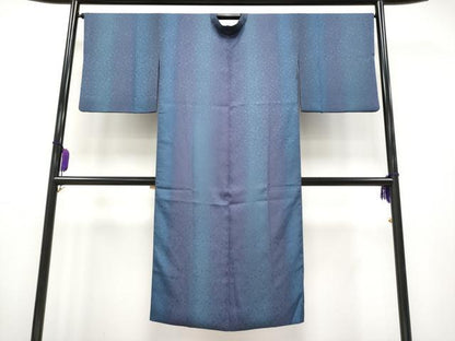 平和屋本店＃極上 道中着 ロング丈 間道 瓢箪地紋 ポーチ付き 逸品 CYAA2444s5
