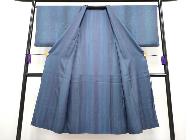 平和屋本店＃極上 道中着 ロング丈 間道 瓢箪地紋 ポーチ付き 逸品 CYAA2444s5