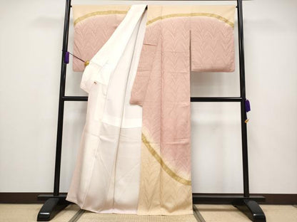 平和屋本店■極上　皇室献上作家　北出与三郎　訪問着　大王松　暈し染め　金彩　さが美扱い　逸品　CYAA2460s5