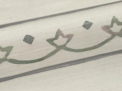 平和屋本店●極上　石川県指定無形文化財　牛首紬　白山工房　手織り　訪問着　霞花唐草文　逸品　CYAA5044s6
