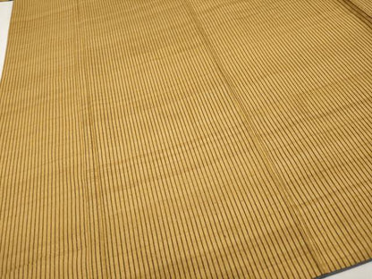 平和屋本店■極上　国指定重要無形文化財　本場久米島紬　田&amp;#20562;カマド作　草木染　泥染め　手織　証紙付き　逸品　CYAA2483s5
