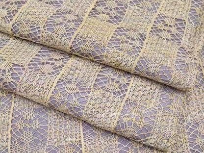 平和屋本店■極上　小紋　羅　単衣　市松吉祥文　逸品　未使用　CYAA2491s5