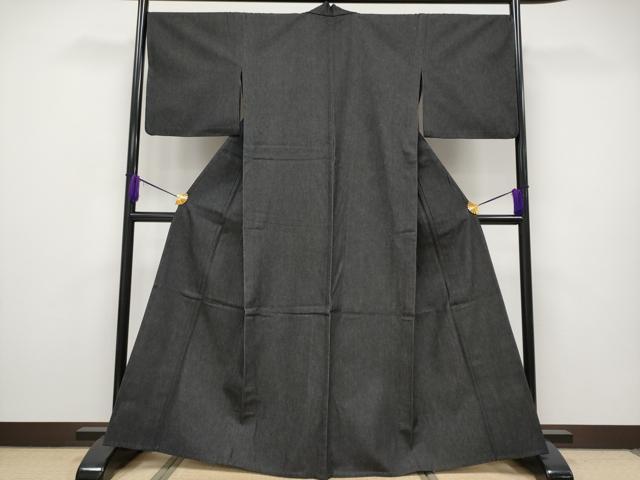 平和屋本店▽極上 デニム着物 単衣 綿 逸品 CYAA2492s5