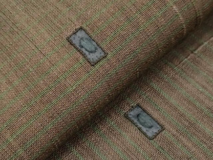 平和屋本店■極上　Maru　Factory　丸山正　太鼓柄袋帯　紬地　総刺繍　色紙文　逸品　未使用　CYAA2534s5