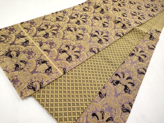 平和屋本店■極上　創業280年　誉田屋源兵衛　金華燦　六通柄袋帯　モール織　花唐草文　金糸　逸品　未使用　CYAA2542s5