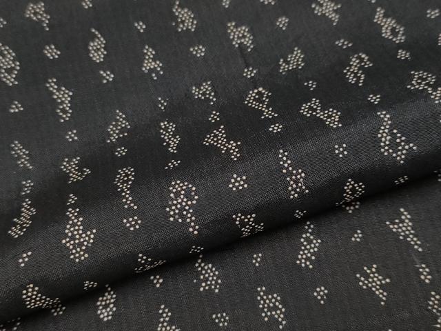 平和屋着物▽極上 印傳 紬 単衣 吉祥文 逸品 CYAA2610s5