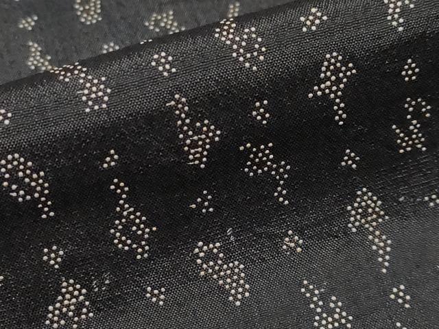 平和屋着物▽極上 印傳 紬 単衣 吉祥文 逸品 CYAA2610s5