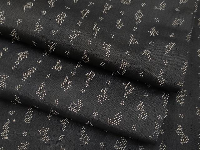 平和屋着物▽極上 印傳 紬 単衣 吉祥文 逸品 CYAA2610s5