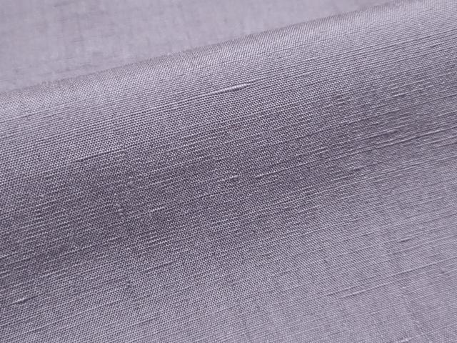 平和屋着物●極上 高機結城紬 色無地 鳩羽色 証紙付き 逸品 CYAA2620s5