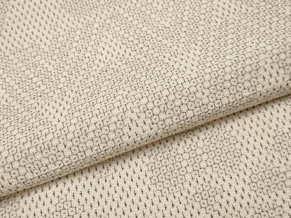 平和屋着物■極上　本塩沢　やまだ織　単衣　110亀甲　かすりつづり　百柄　曽根ノリ子作　肌色地　証紙付き　逸品　未使用　CYAA2621s5