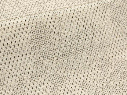 平和屋着物■極上　本塩沢　やまだ織　単衣　110亀甲　かすりつづり　百柄　曽根ノリ子作　肌色地　証紙付き　逸品　未使用　CYAA2621s5