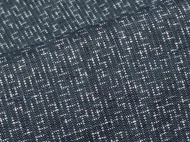 平和屋着物●極上　男性　本場大島紬　アンサンブル　幾何学文様　逸品　CYAA2637s5