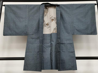 平和屋着物●極上　男性　本場大島紬　アンサンブル　幾何学文様　逸品　CYAA2637s5