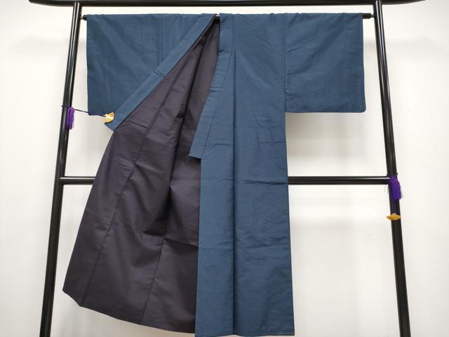 平和屋着物●極上 男性 紬 アンサンブル 亀甲柄 逸品 CYAA2638s5