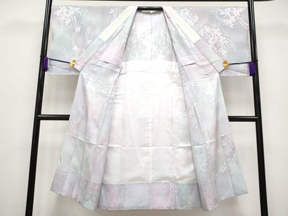 平和屋着物■上質な長襦袢　無双仕立て　辻が花地紋　暈し染め　やまと誂製　逸品　未使用　CYAA2643s5