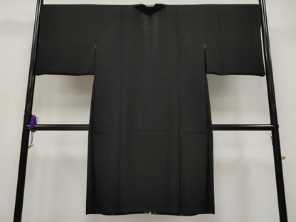 平和屋着物▽極上 道中着 スリーシーズン 春夏秋 塵除 リバーシブル ロング丈 透かし織 縞物語 健勝苑扱い 反端付 逸品 CYAA2670s5