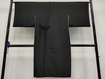 平和屋着物▽極上 道中着 スリーシーズン 春夏秋 塵除 リバーシブル ロング丈 透かし織 縞物語 健勝苑扱い 反端付 逸品 CYAA2670s5