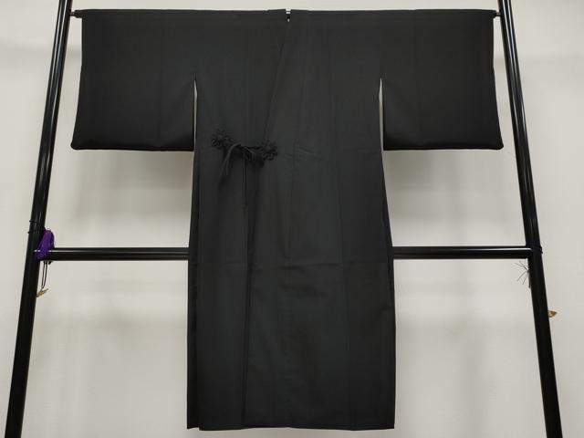 平和屋着物▽極上 道中着 スリーシーズン 春夏秋 塵除 リバーシブル ロング丈 透かし織 縞物語 健勝苑扱い 反端付 逸品 CYAA2670s5