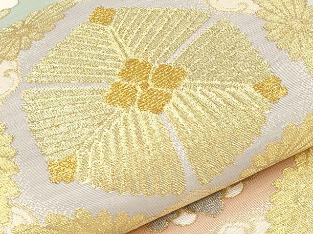平和屋着物●極上 西陣 川島織物 太鼓柄 本袋帯 ロイヤルシルク 本金 花丸文 逸品 CYAA2677s5