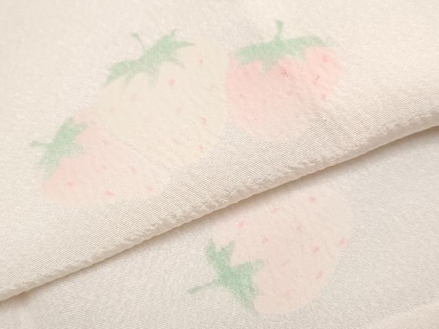 平和屋着物■上質な長襦袢　無双仕立て　苺　いちご　暈し染め　逸品　未使用　CYAA2755s5