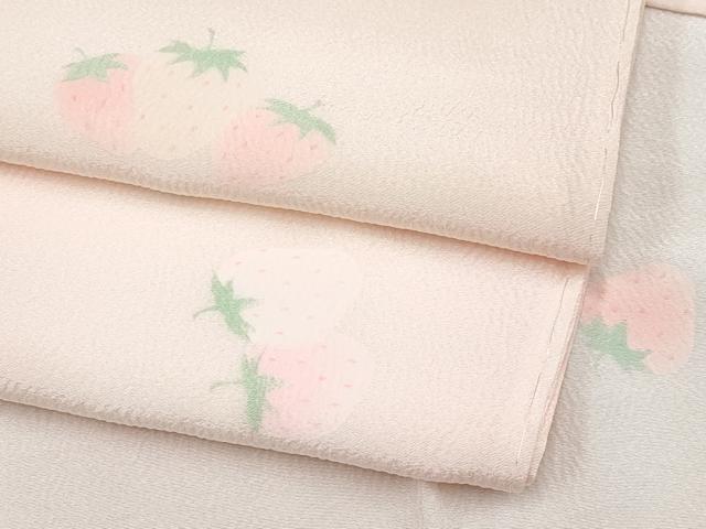平和屋着物■上質な長襦袢　無双仕立て　苺　いちご　暈し染め　逸品　未使用　CYAA2755s5