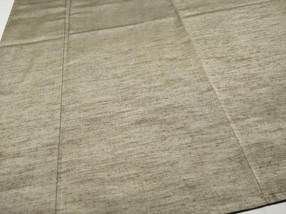 平和屋着物●極上 男性 紬 アンサンブル キングサイズ 色無地 利休色 逸品 未使用 CYAA2767s5