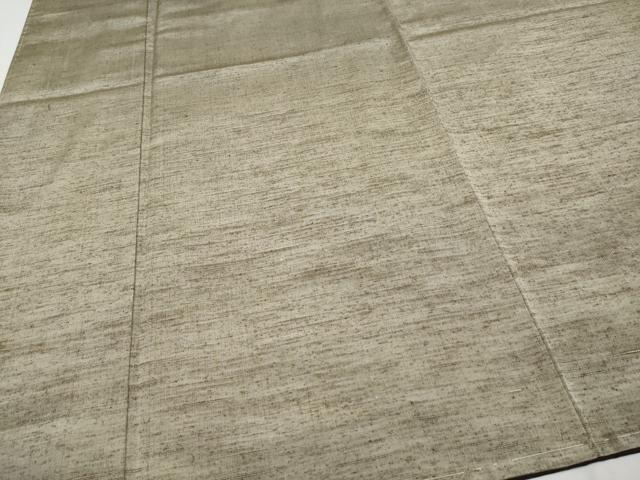 平和屋着物●極上 男性 紬 アンサンブル キングサイズ 色無地 利休色 逸品 未使用 CYAA2767s5