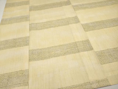 平和屋着物▽極上　本場結城紬　重要無形文化財　単衣　80亀甲　横段文　逸品　未使用　CYAA4928s6