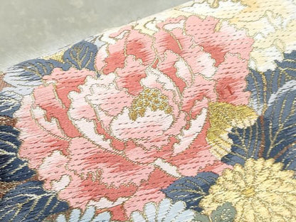平和屋着物■極上　本加賀友禅作家　吉村伊佐子　六通柄袋帯　唐織　御所の聖　金糸　逸品　未使用　CYAA2801s5