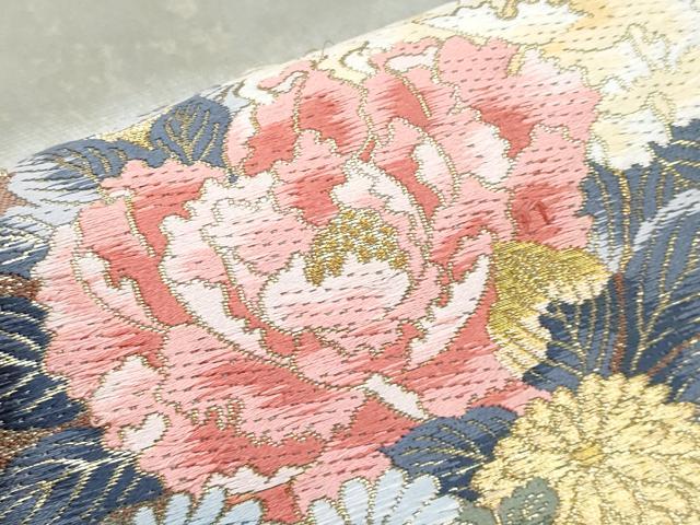 平和屋着物■極上　本加賀友禅作家　吉村伊佐子　六通柄袋帯　唐織　御所の聖　金糸　逸品　未使用　CYAA2801s5