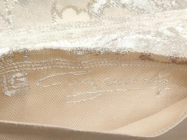 平和屋着物●極上　西陣　川島織物　GUY　LAROCHE　ギ・ラロッシュ　六通柄　本袋帯　花唐草文　銀糸　逸品　CYAA2802s5