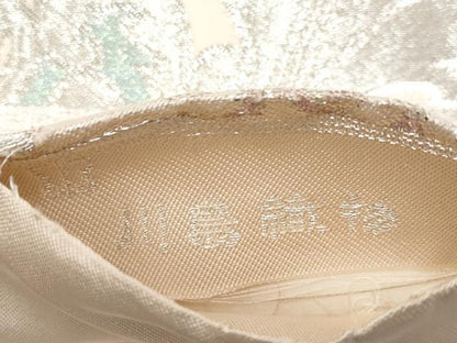 平和屋着物●極上　西陣　川島織物　GUY　LAROCHE　ギ・ラロッシュ　六通柄　本袋帯　花唐草文　銀糸　逸品　CYAA2802s5