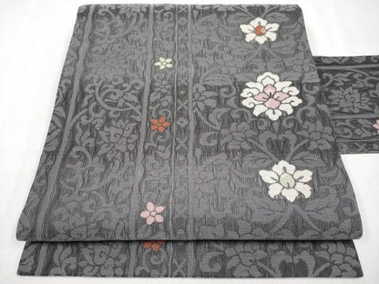 平和屋着物●極上 スリーシーズン 春夏秋 九寸名古屋帯 更紗花唐草文 逸品 CYAA2818s5