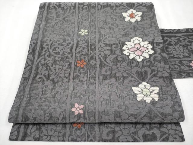 平和屋着物●極上 スリーシーズン 春夏秋 九寸名古屋帯 更紗花唐草文 逸品 CYAA2818s5
