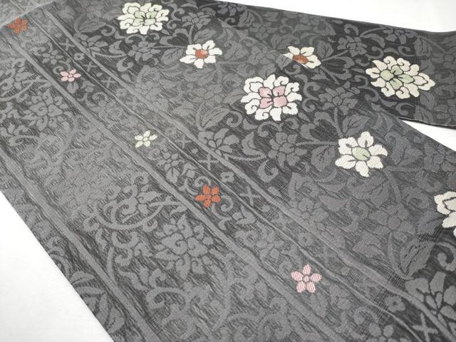 平和屋着物●極上 スリーシーズン 春夏秋 九寸名古屋帯 更紗花唐草文 逸品 CYAA2818s5
