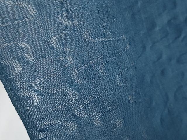 平和屋本店□超希少 夏物 人間国宝 千葉あやの 重要無形文化財 正藍冷