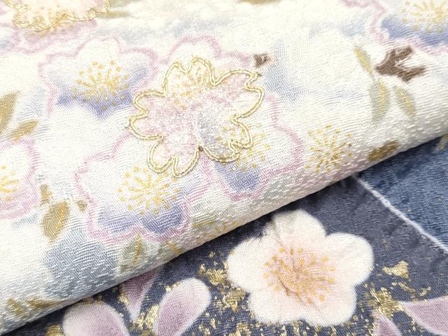 平和屋着物■極上　訪問着　駒刺繍　絞り　雪輪枝花文　金彩　逸品　CYAA2865s5