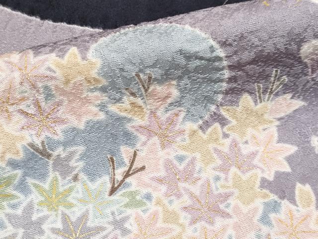 平和屋着物■極上　訪問着　駒刺繍　絞り　雪輪枝花文　金彩　逸品　CYAA2865s5