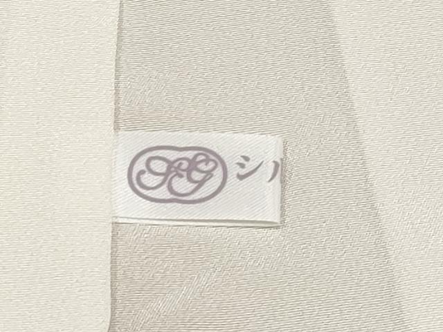 平和屋本店●極上　京都染織メーカー・貴久樹謹製　野蚕糸　ナチュラルタッサー　色無地　小菱　亜麻色　証紙・反端付き　逸品　CYAA4828s6