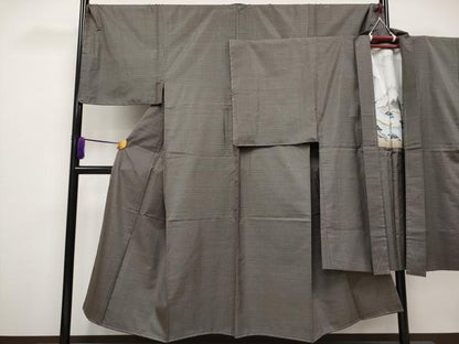 平和屋着物■極上　男性　本場大島紬　アンサンブル　キングサイズ　逸品　未使用　CYAA2899s5