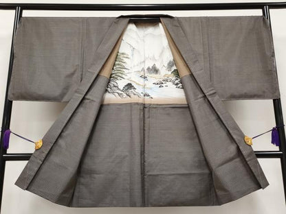 平和屋着物■極上　男性　本場大島紬　アンサンブル　キングサイズ　逸品　未使用　CYAA2899s5