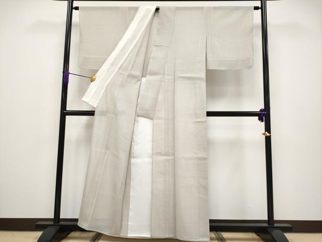 平和屋本店■極上　夏物　本場大島紬　夏大島　白大島　9マルキ　間道　逸品　未使用　CYAA2902s5