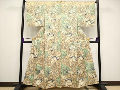 平和屋着物●極上 訪問着 手描き 鶴 逸品 CYAA2911s5