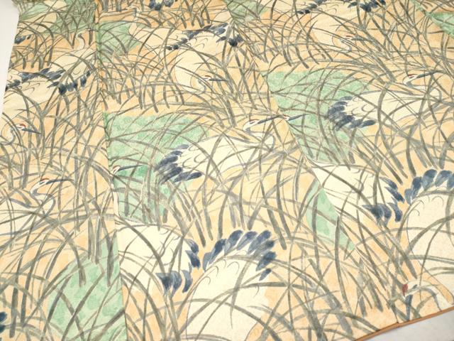 平和屋着物●極上 訪問着 手描き 鶴 逸品 CYAA2911s5