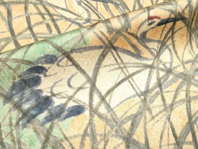 平和屋着物●極上 訪問着 手描き 鶴 逸品 CYAA2911s5