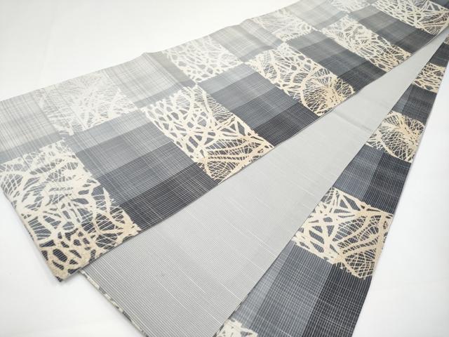 平和屋着物＊極上 夏物 全通柄袋帯 横段吉祥文 銀糸 逸品 CYAA2941s5