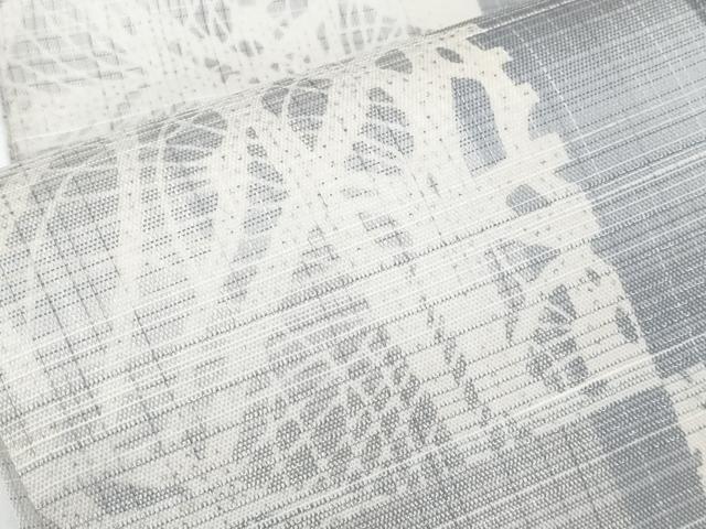 平和屋着物＊極上 夏物 全通柄袋帯 横段吉祥文 銀糸 逸品 CYAA2941s5