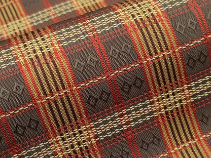 平和屋着物■極上　西陣　川島織物　九寸名古屋帯　吉野間道　黒橡色地　逸品　CYAA2972s5